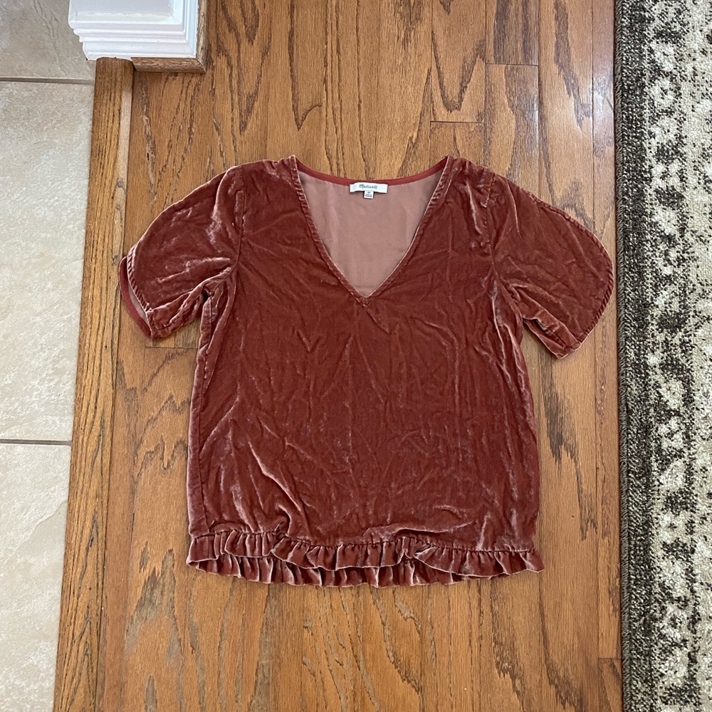 Madewell Velvet Top